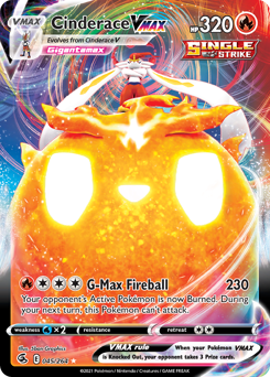 Cinderace VMAX #45 Cinderace VMAX - Fusion Strike - #45 - Pokemon TCG card