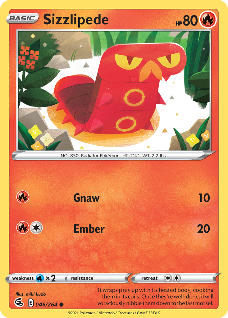 Sizzlipede - Fusion Strike - #46 - Pokemon TCG card