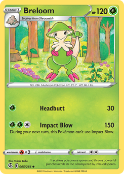 Breloom - Fusion Strike - #5 - Pokemon TCG card