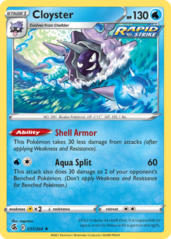 Cloyster - Fusion Strike - #51 - Pokemon TCG card