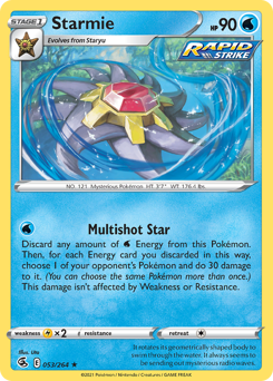 Starmie - Fusion Strike - #53 - Pokemon TCG card