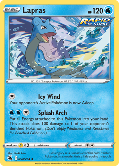 Lapras #54 Lapras - Fusion Strike - #54 - Pokemon TCG card