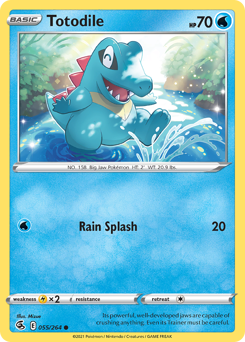 Totodile - Fusion Strike - #55 - Pokemon TCG card