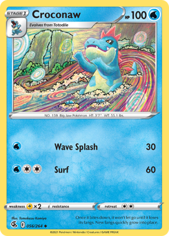 Croconaw #56 Croconaw - Fusion Strike - #56 - Pokemon TCG card