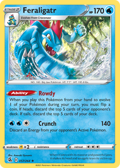Feraligatr #57 Feraligatr - Fusion Strike - #57 - Pokemon TCG card