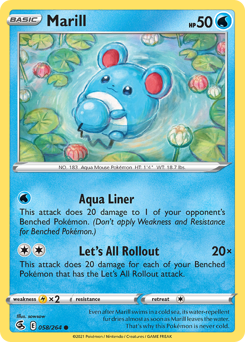 Marill #58 Marill - Fusion Strike - #58 - Pokemon TCG card