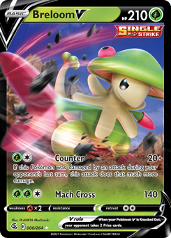 Breloom V - Fusion Strike - #6 - Pokemon TCG card