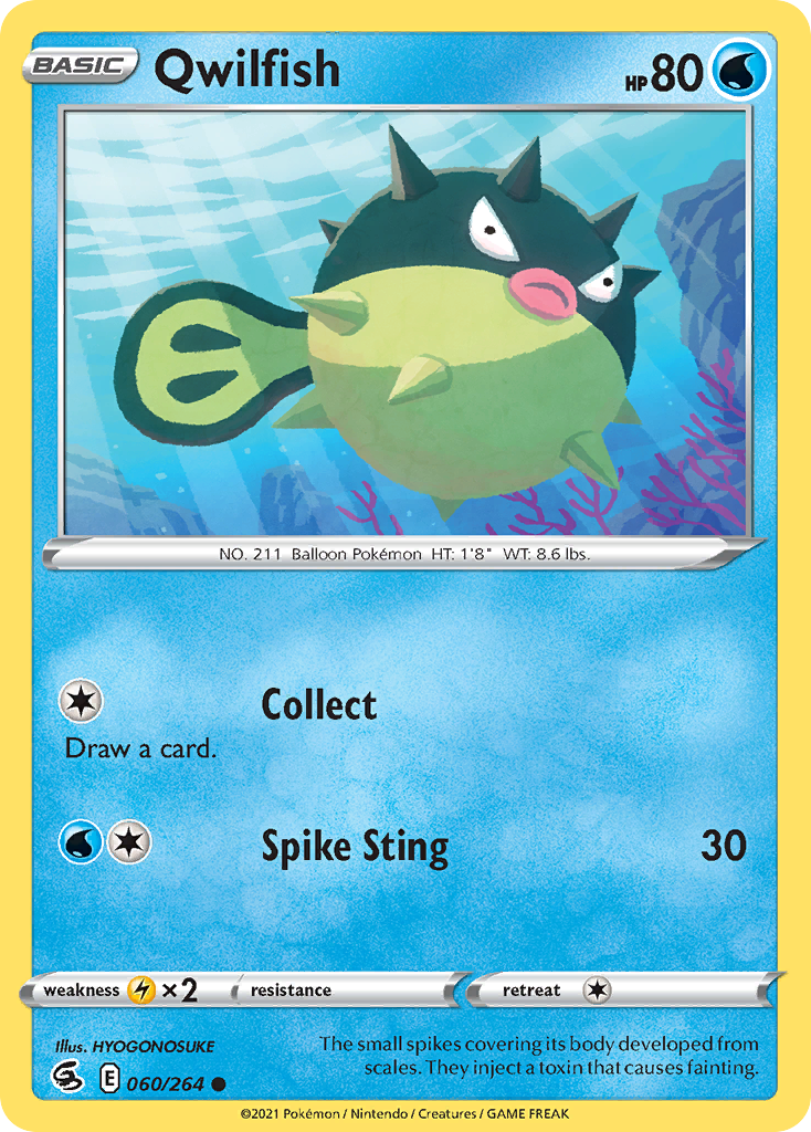 Qwilfish - Fusion Strike - #60 - Pokemon TCG card