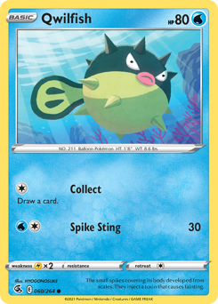 Qwilfish #60 Qwilfish - Fusion Strike - #60 - Pokemon TCG card
