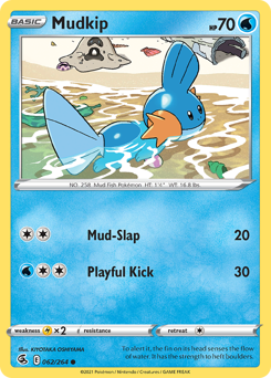 Mudkip - Fusion Strike - #62 - Pokemon TCG card