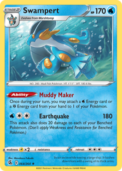 Swampert - Fusion Strike - #64 - Pokemon TCG card