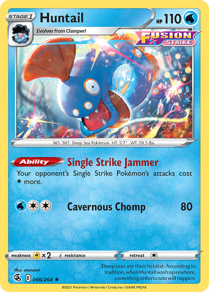 Huntail - Fusion Strike - #66 - Pokemon TCG card
