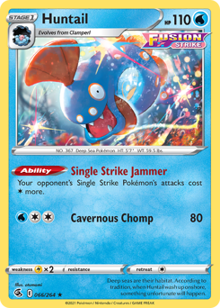Huntail #66 Huntail - Fusion Strike - #66 - Pokemon TCG card
