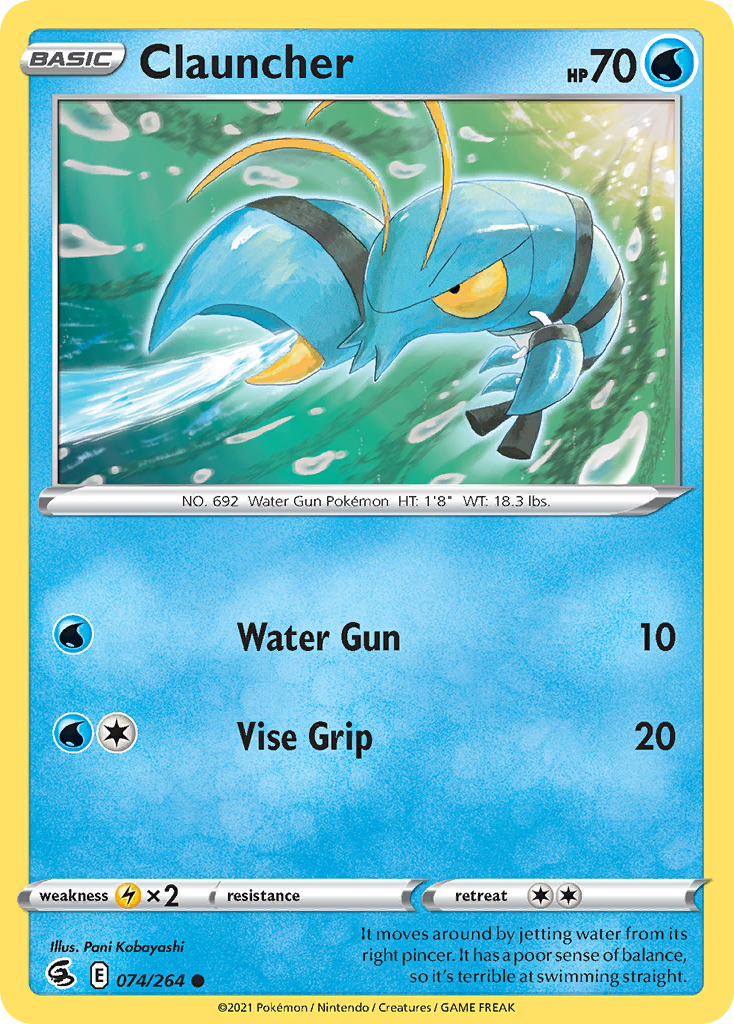 Clauncher - Fusion Strike - #74 - Pokemon TCG card