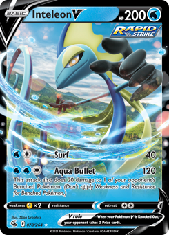 Inteleon V - Fusion Strike - #78 - Pokemon TCG card