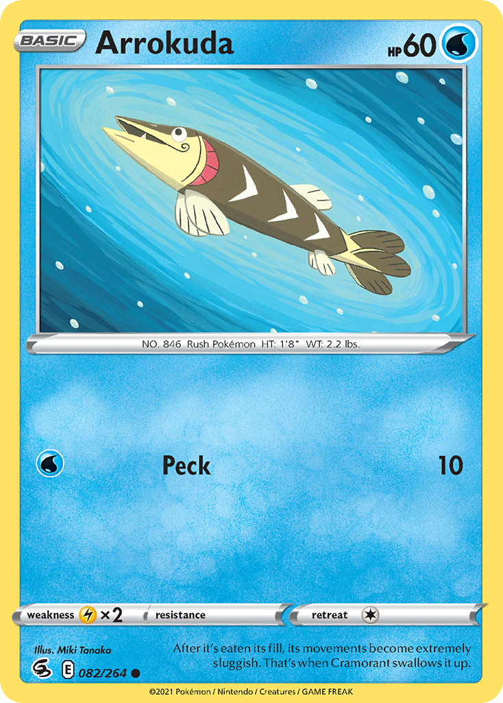 Arrokuda - Fusion Strike - #82 - Pokemon TCG card