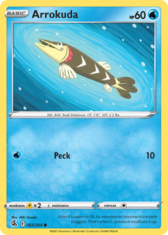 Arrokuda #82 Arrokuda - Fusion Strike - #82 - Pokemon TCG card