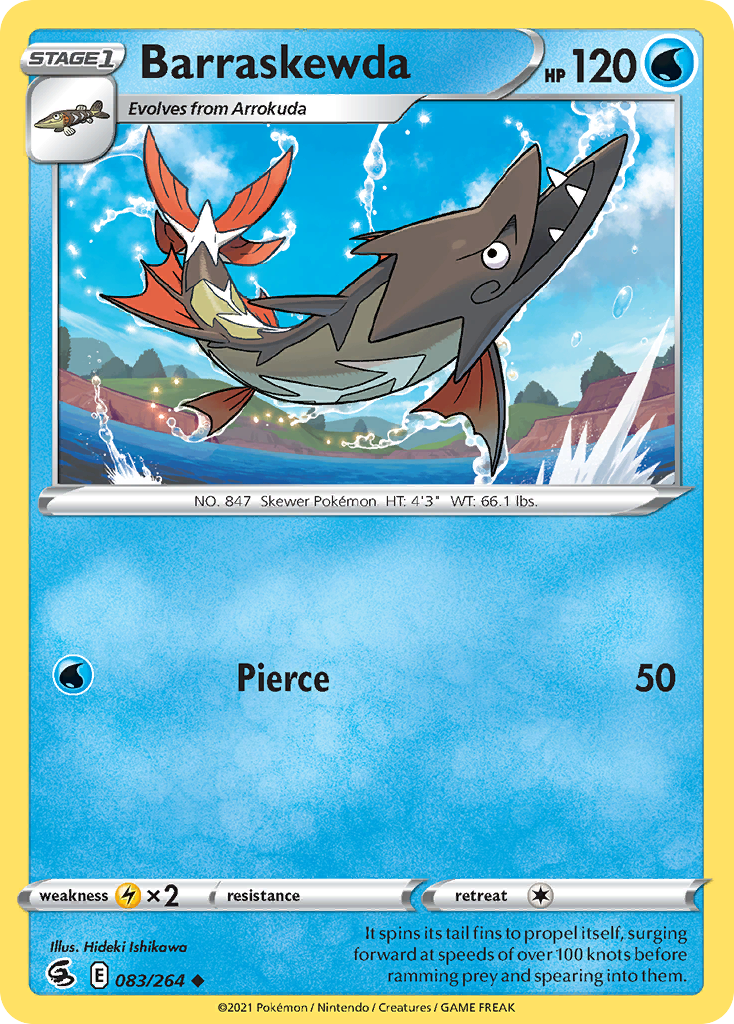 Barraskewda - Fusion Strike - #83 - Pokemon TCG card