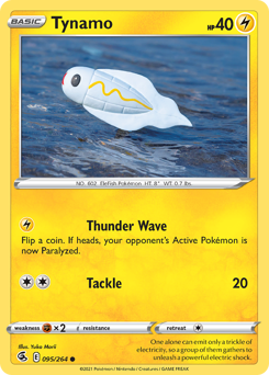 Tynamo #95 Tynamo - Fusion Strike - #95 - Pokemon TCG card