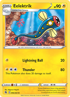 Eelektrik - Fusion Strike - #96 - Pokemon TCG card