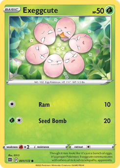 Exeggcute - Brilliant Stars - #1 - Pokemon TCG card