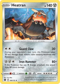 Heatran #100 Heatran - Brilliant Stars - #100 - Pokemon TCG card