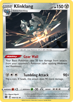 Klinklang - Brilliant Stars - #104 - Pokemon TCG card
