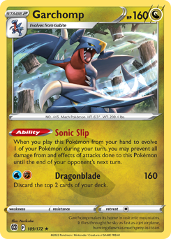 Garchomp #109 Garchomp - Brilliant Stars - #109 - Pokemon TCG card