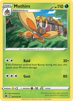 Mothim #11 Mothim - Brilliant Stars - #11 - Pokemon TCG card