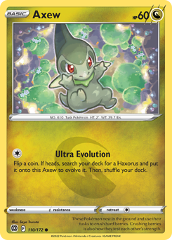 Axew #110 Axew - Brilliant Stars - #110 - Pokemon TCG card