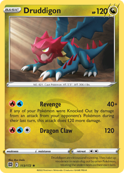 Druddigon - Brilliant Stars - #113 - Pokemon TCG card