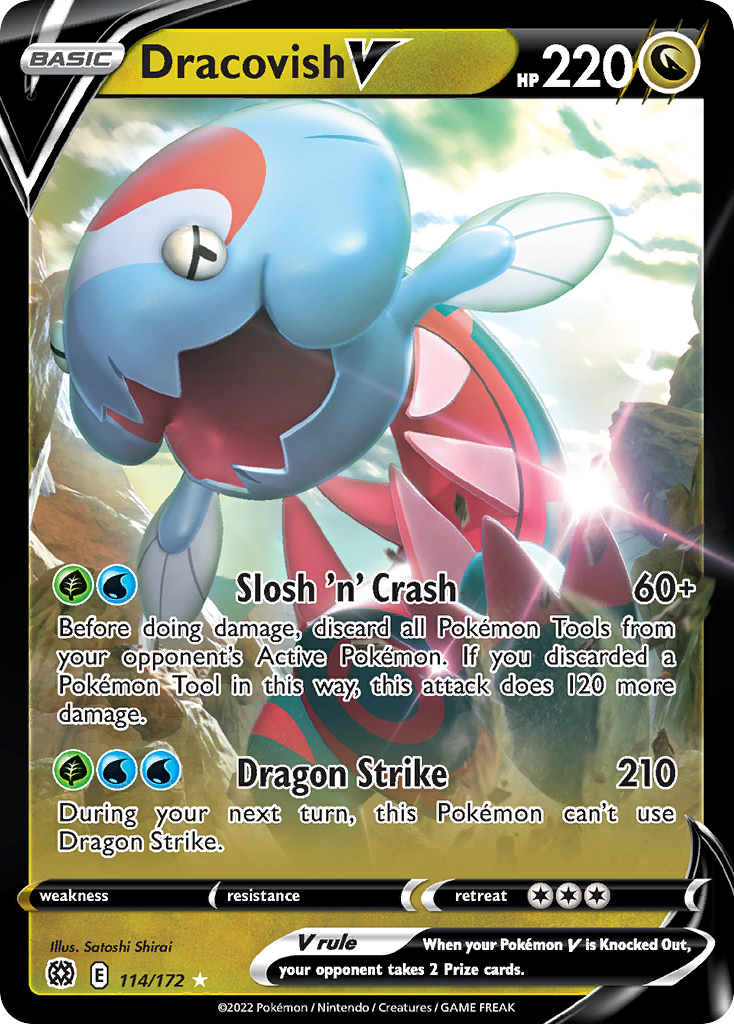 Dracovish V - Brilliant Stars - #114 - Pokemon TCG card