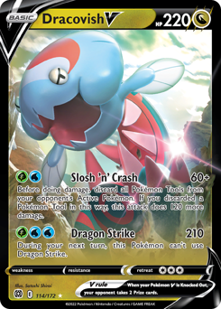 Dracovish V #114 Dracovish V - Brilliant Stars - #114 - Pokemon TCG card