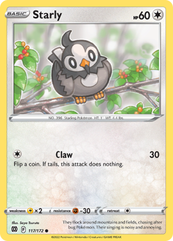 Starly - Brilliant Stars - #117 - Pokemon TCG card