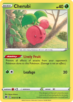 Cherubi - Brilliant Stars - #12 - Pokemon TCG card