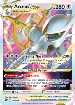 Arceus VSTAR - Brilliant Stars - #123 - Pokemon TCG card