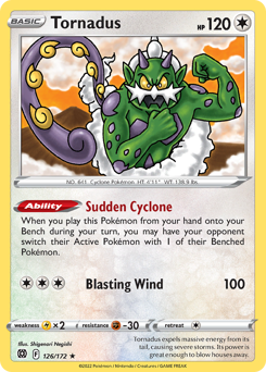 Tornadus #126 Tornadus - Brilliant Stars - #126 - Pokemon TCG card