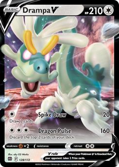 Drampa V #128 Drampa V - Brilliant Stars - #128 - Pokemon TCG card