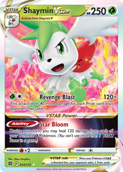Shaymin VSTAR - Brilliant Stars - #14 - Pokemon TCG card