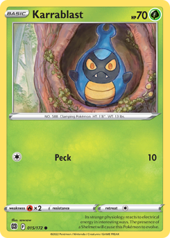 Karrablast #15 Karrablast - Brilliant Stars - #15 - Pokemon TCG card