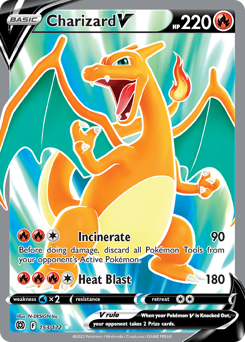 Charizard V #153 Charizard V - Brilliant Stars - #153 - Pokemon TCG card