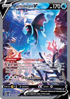 Lumineon V #156 Lumineon V - Brilliant Stars - #156 - Pokemon TCG card