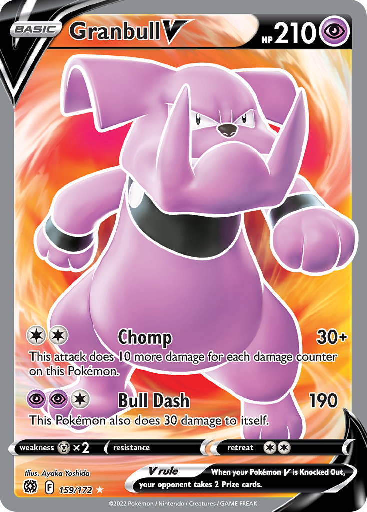 Granbull V - Brilliant Stars - #159 - Pokemon TCG card