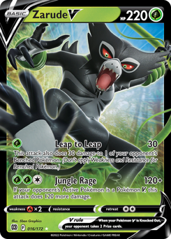 Zarude V #16 Zarude V - Brilliant Stars - #16 - Pokemon TCG card