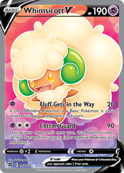 Whimsicott V #160 Whimsicott V - Brilliant Stars - #160 - Pokemon TCG card