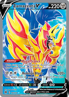 Zamazenta V #163 Zamazenta V - Brilliant Stars - #163 - Pokemon TCG card