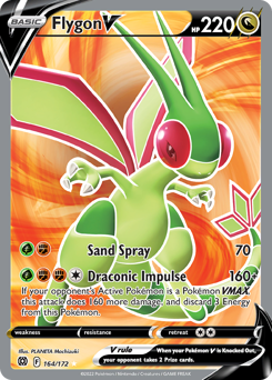 Flygon V #164 Flygon V - Brilliant Stars - #164 - Pokemon TCG card