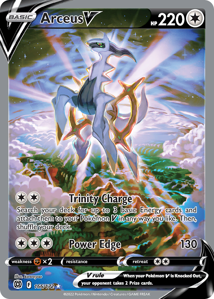 Arceus V - Brilliant Stars - #166 - Pokemon TCG card