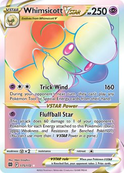 Whimsicott VSTAR #175 Whimsicott VSTAR - Brilliant Stars - #175 - Pokemon TCG card