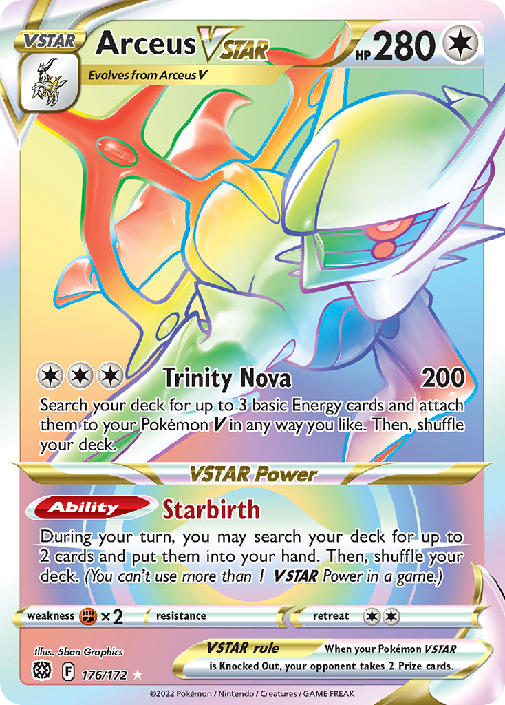 Arceus VSTAR - Brilliant Stars - #176 - Pokemon TCG card